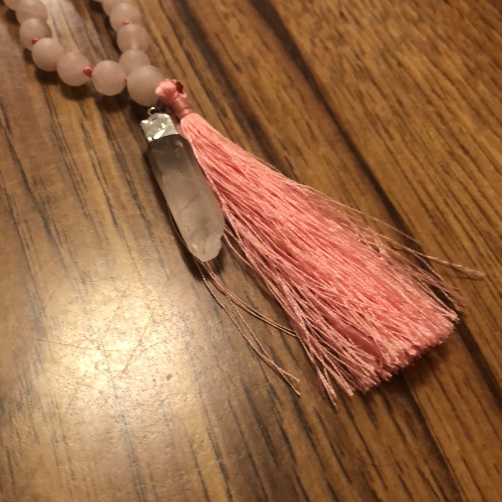 HANDMADE ROSE QUARTZ + LAVA MALA - Picture 3 of 5